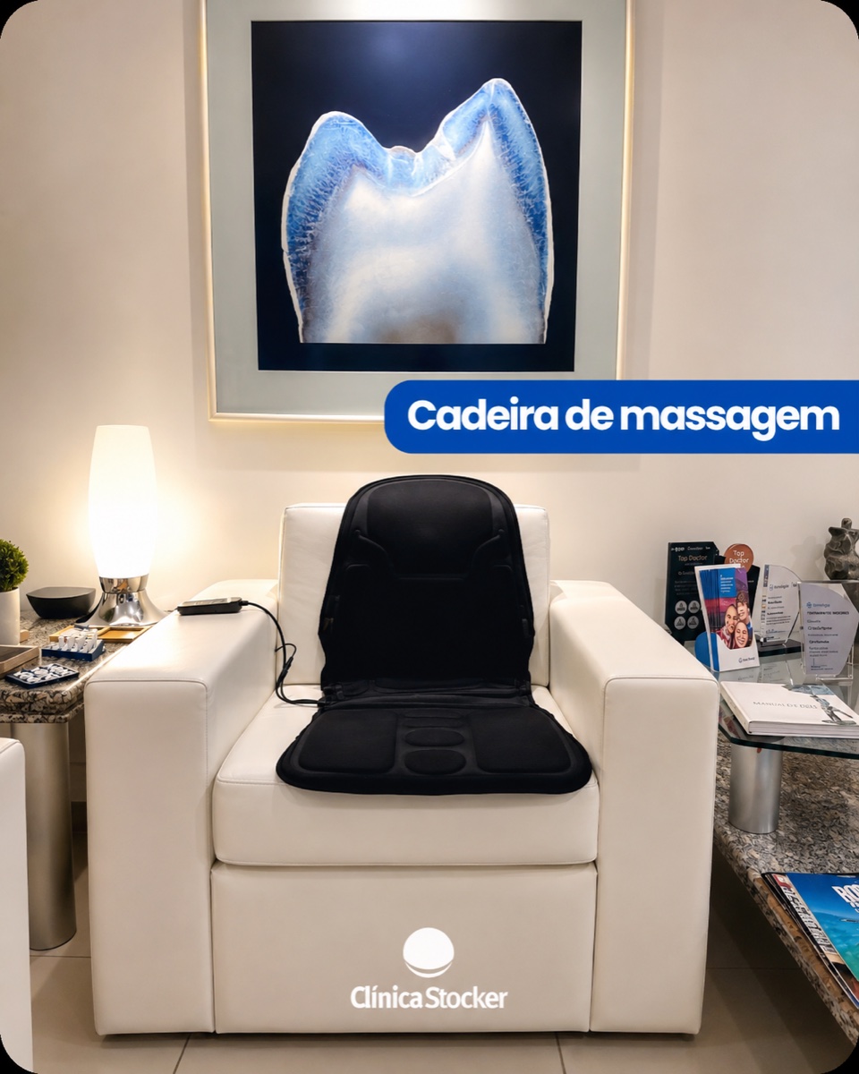 Cadeira de massagem da Clínica Stocker